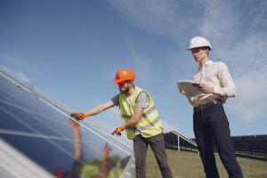 Rooftop solar installation